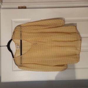 St John's Bay yellow blouse - size XL